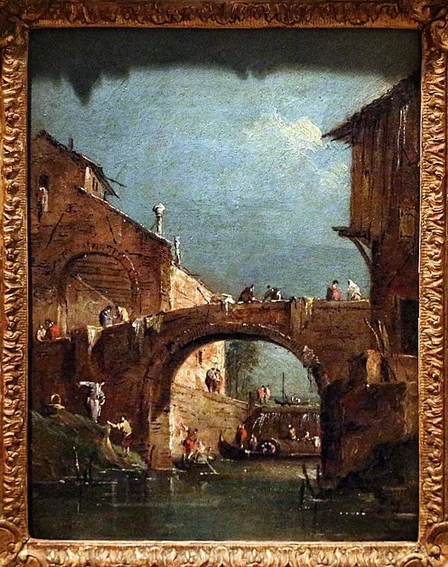 Il ponte sul Brenta vicino alla chiusa di Dolo - Calouste Gulbenkian Museum